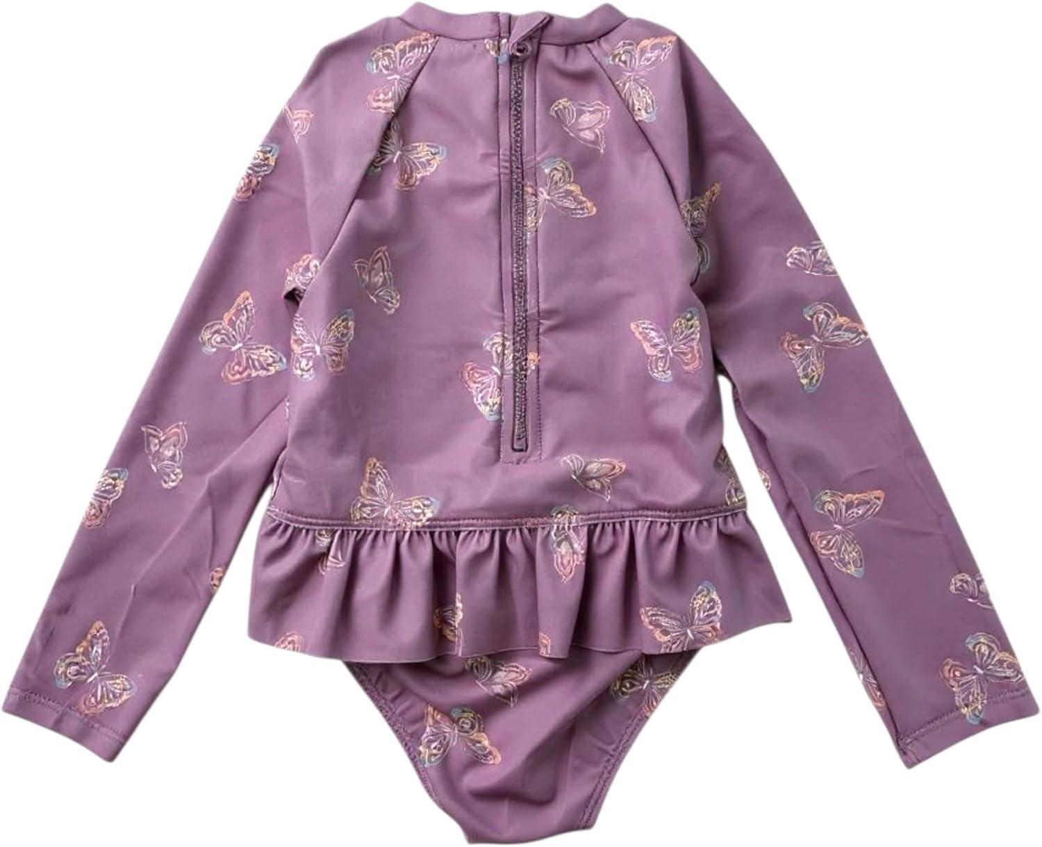 imageOSHKOSH BGOSH Toddlers and Baby Girls One Piece Swimsuit RashguardLilac