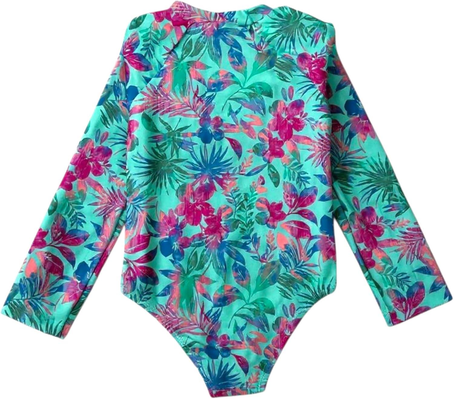 imageOSHKOSH BGOSH Toddlers and Baby Girls One Piece Swimsuit RashguardTurquoise