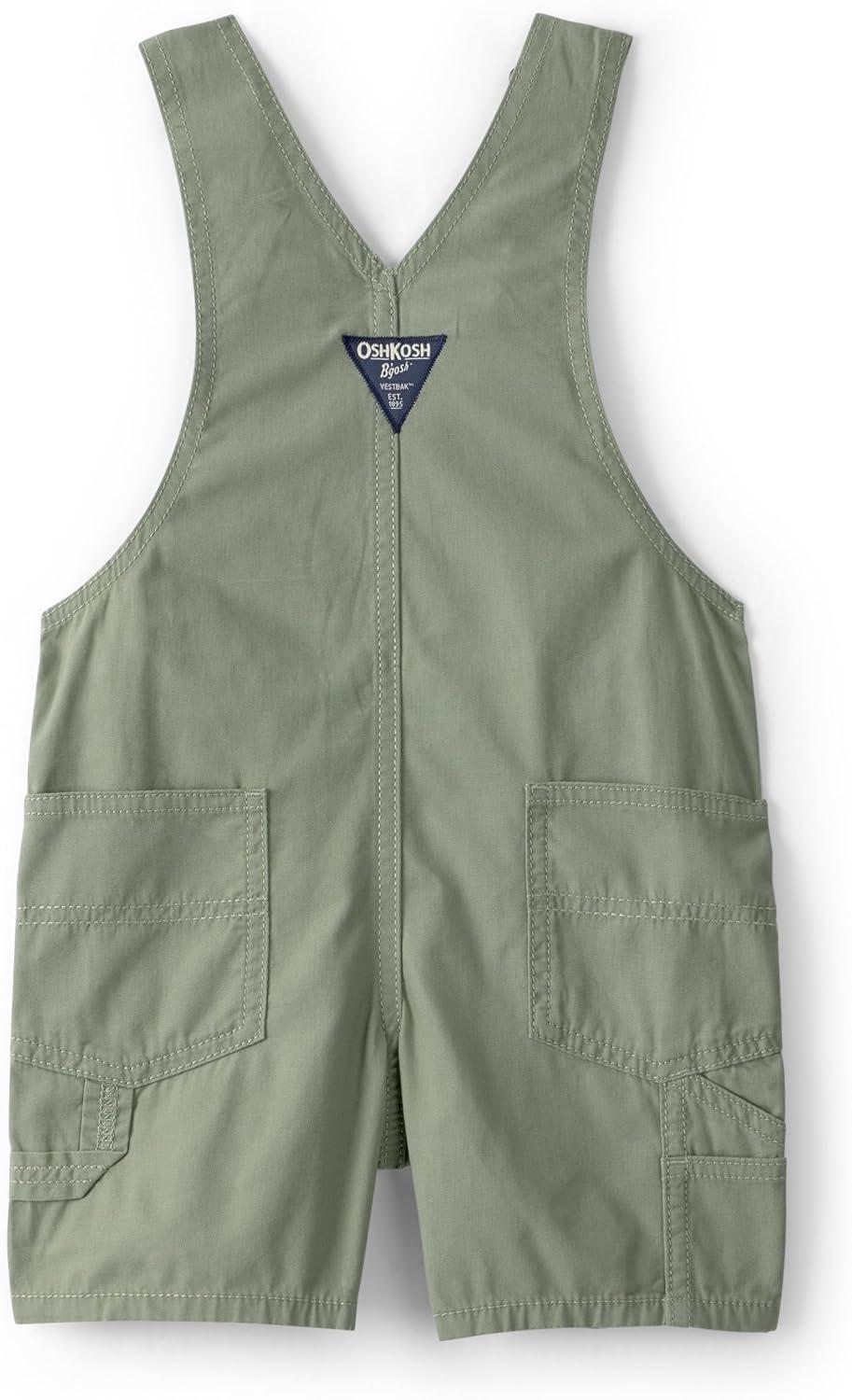 imageOshKosh Bgosh Boy Worlds Best Overalls Olive 2T