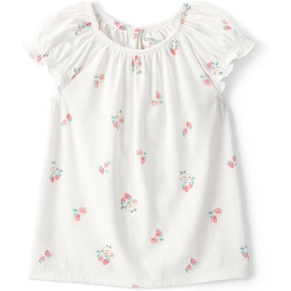 imageOSHKOSH BGOSH BabyGirls Fashion TopWhitePink Floral