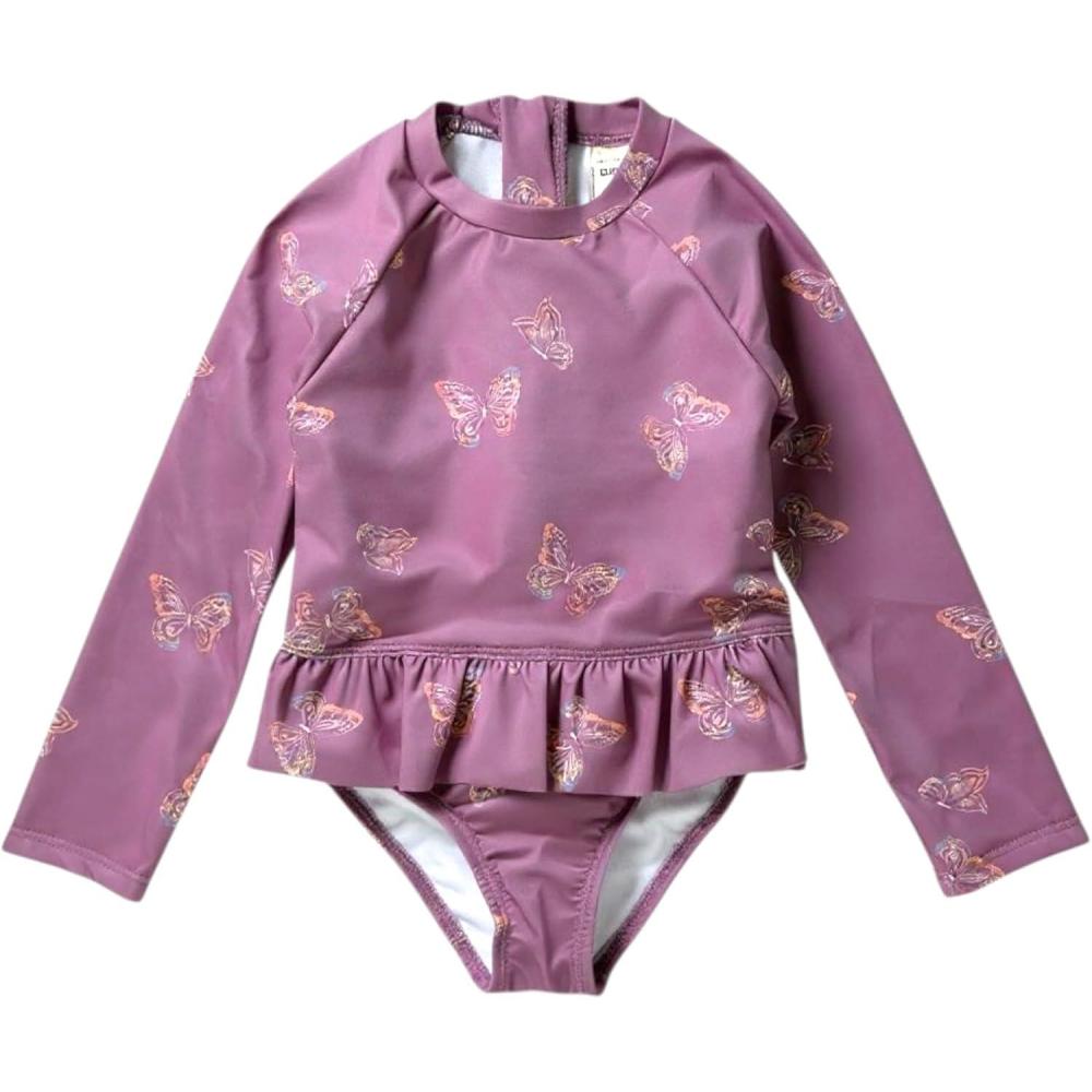 imageOSHKOSH BGOSH Toddlers and Baby Girls One Piece Swimsuit RashguardLilac