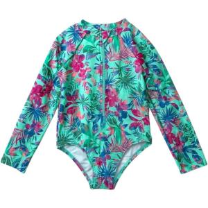 OSHKOSH B’GOSH Toddlers and Baby Girls’ One Piece Swimsuit Rashguard(Turquoise)