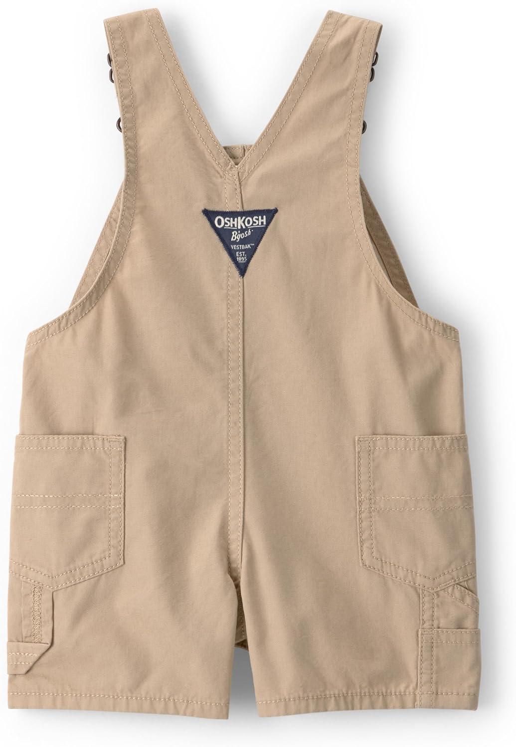 imageOSHKOSH BGOSH Baby Boys Worlds Best OverallsKhaki Shortall