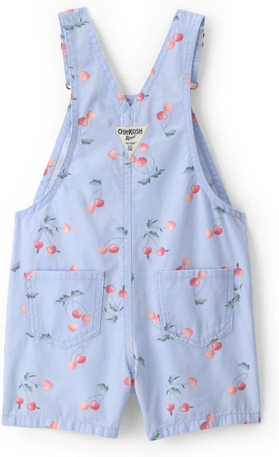 imageOshkosh Girls Worlds Best OverallsBlue Shortall