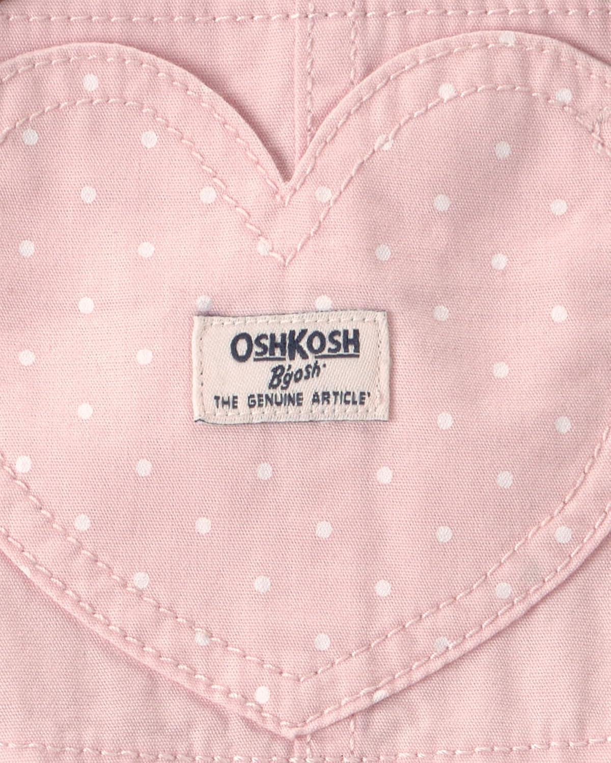 imageOshkosh Girls Worlds Best OverallsPink Shortall