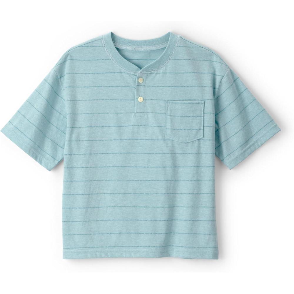 imageOSHKOSH BGOSH Boys Short Sleeve HenleyTeal