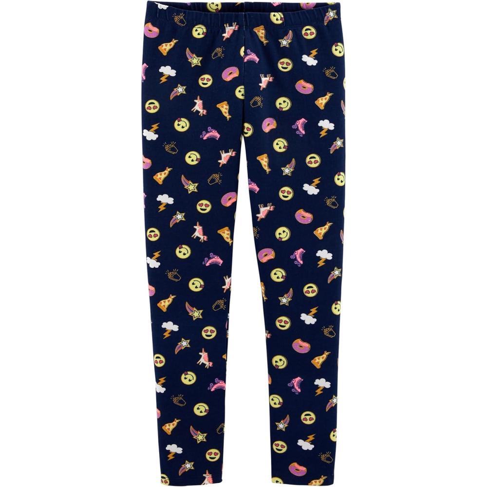 imageOshKosh BGosh Girls Full Length LeggingsNavy Emojis