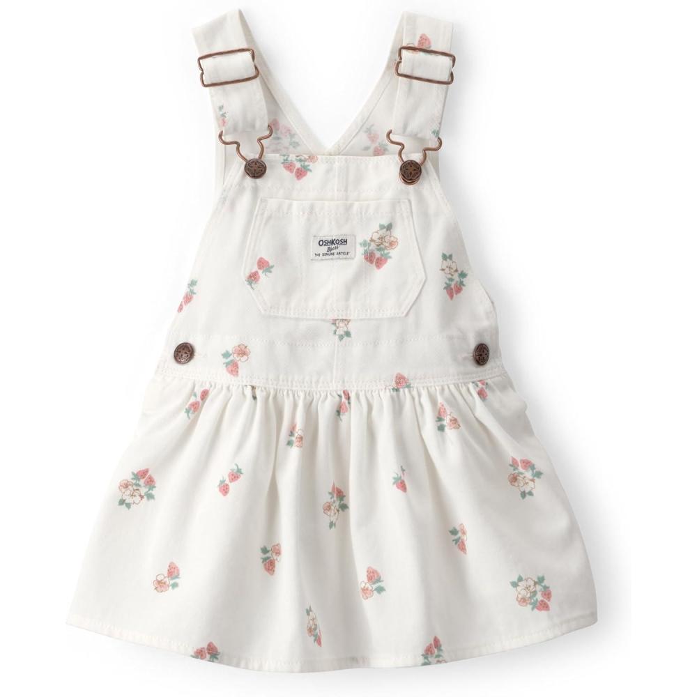 imageOshkosh Girls Worlds Best OverallsWhite Skirtall