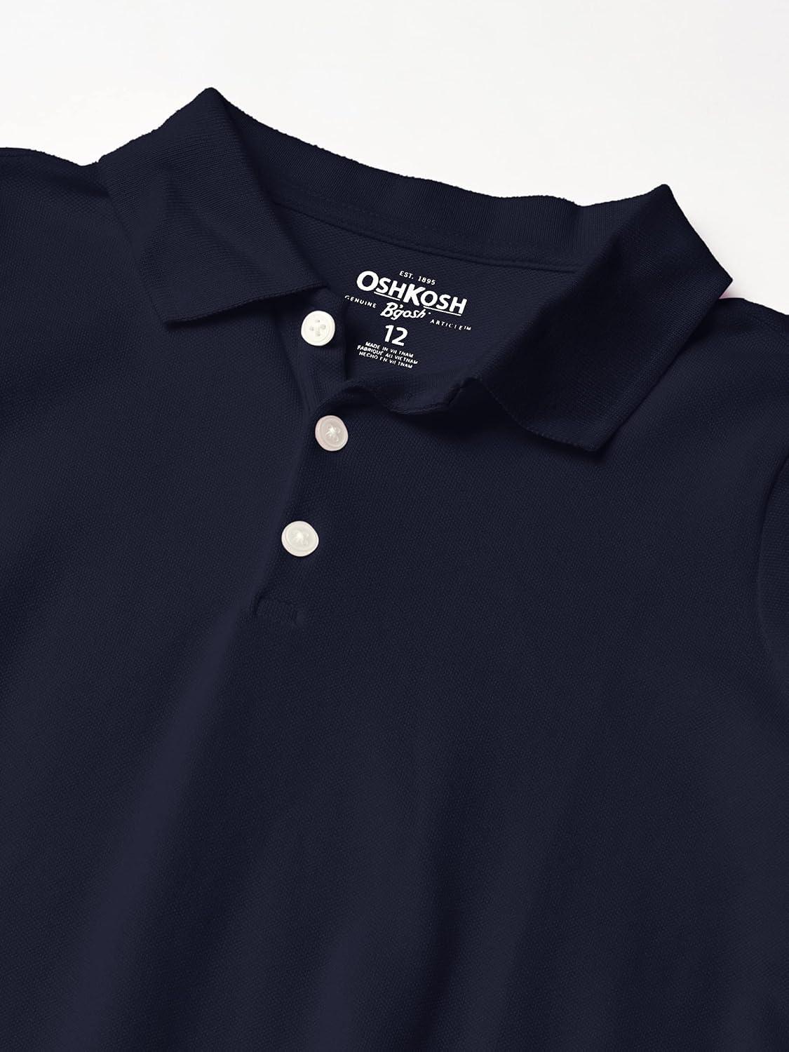 imageOshKosh BGosh Girls LongSleeve Uniform PoloDeep Navy