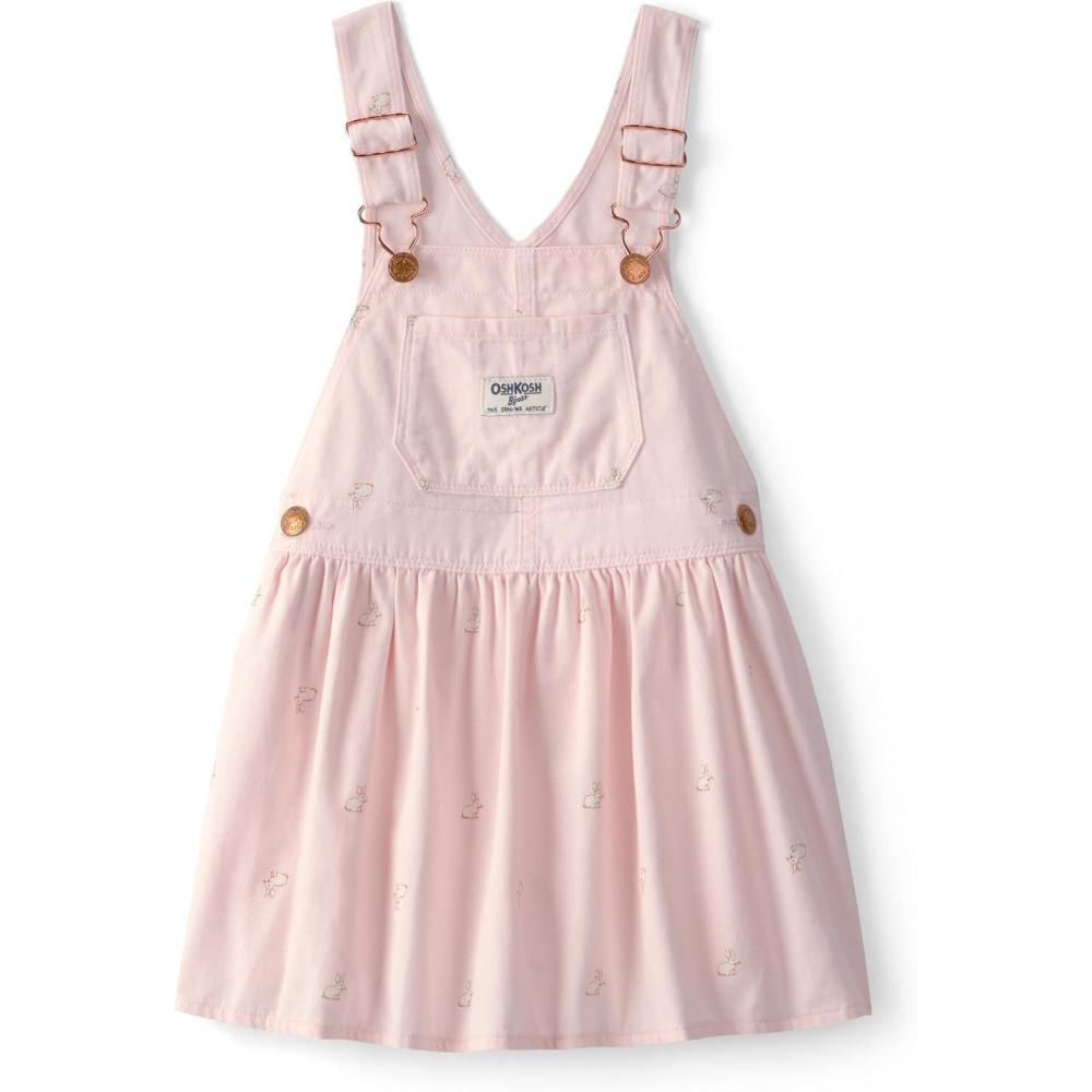 imageOshKosh Bgosh Girl Worlds Best Overalls Pink 5T