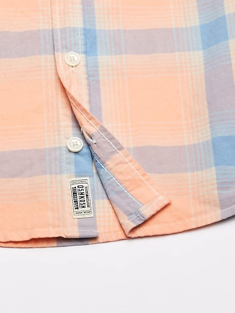 imageOshKosh BGosh boys Buttondown Shirt Blue Plaid 4 US