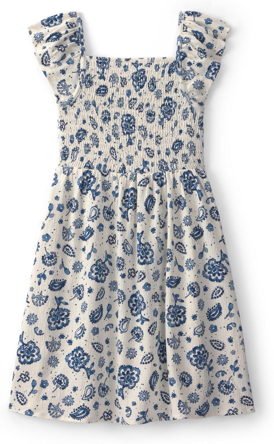 imageOshKosh BGosh Girls DressWhiteBlue Paisley