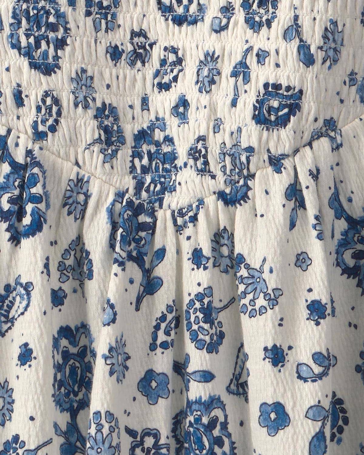 imageOshKosh BGosh Girls DressWhiteBlue Paisley