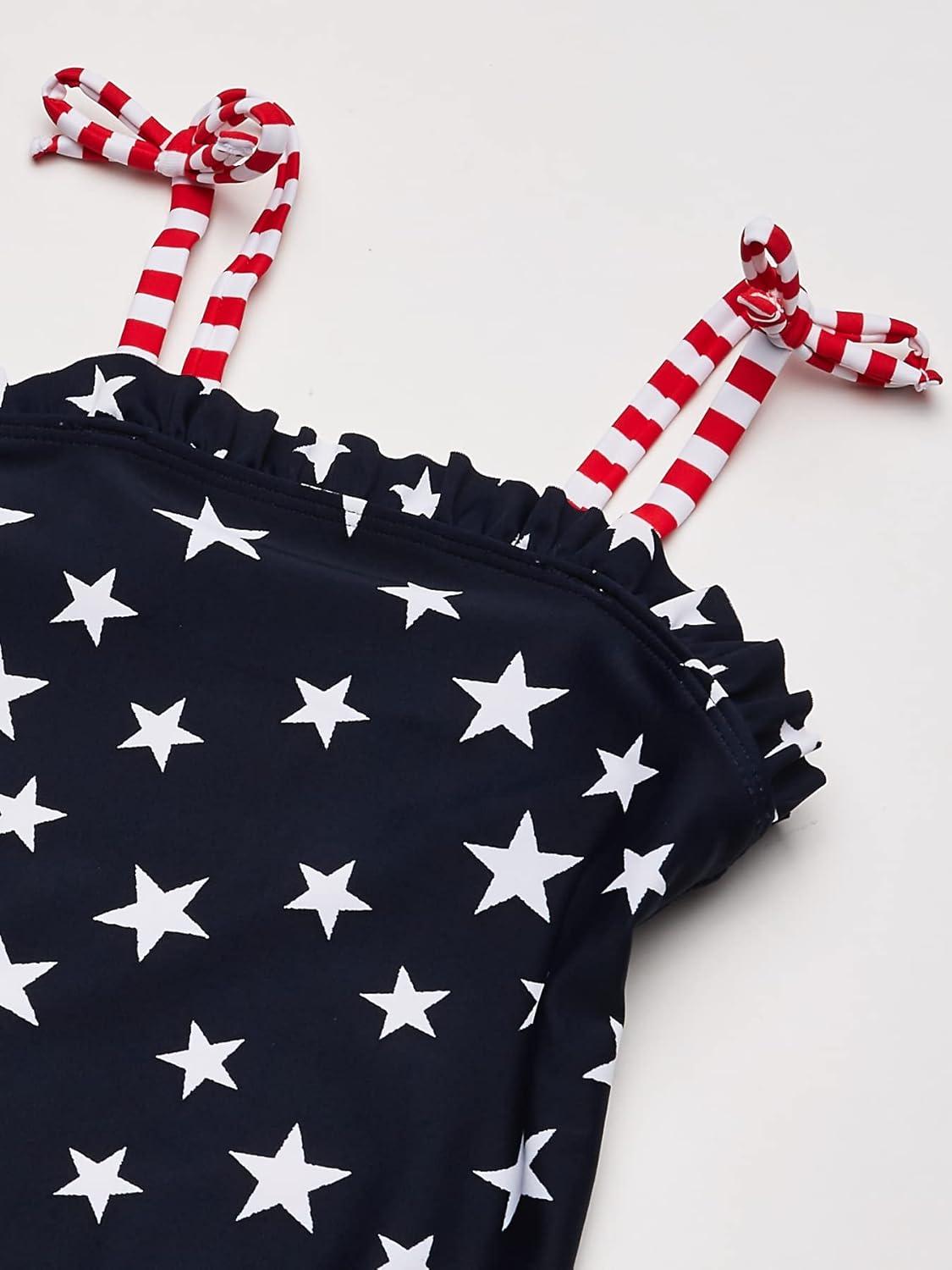 imageOshKosh BGosh Girls OnePiece SwimsuitAmerican Flag