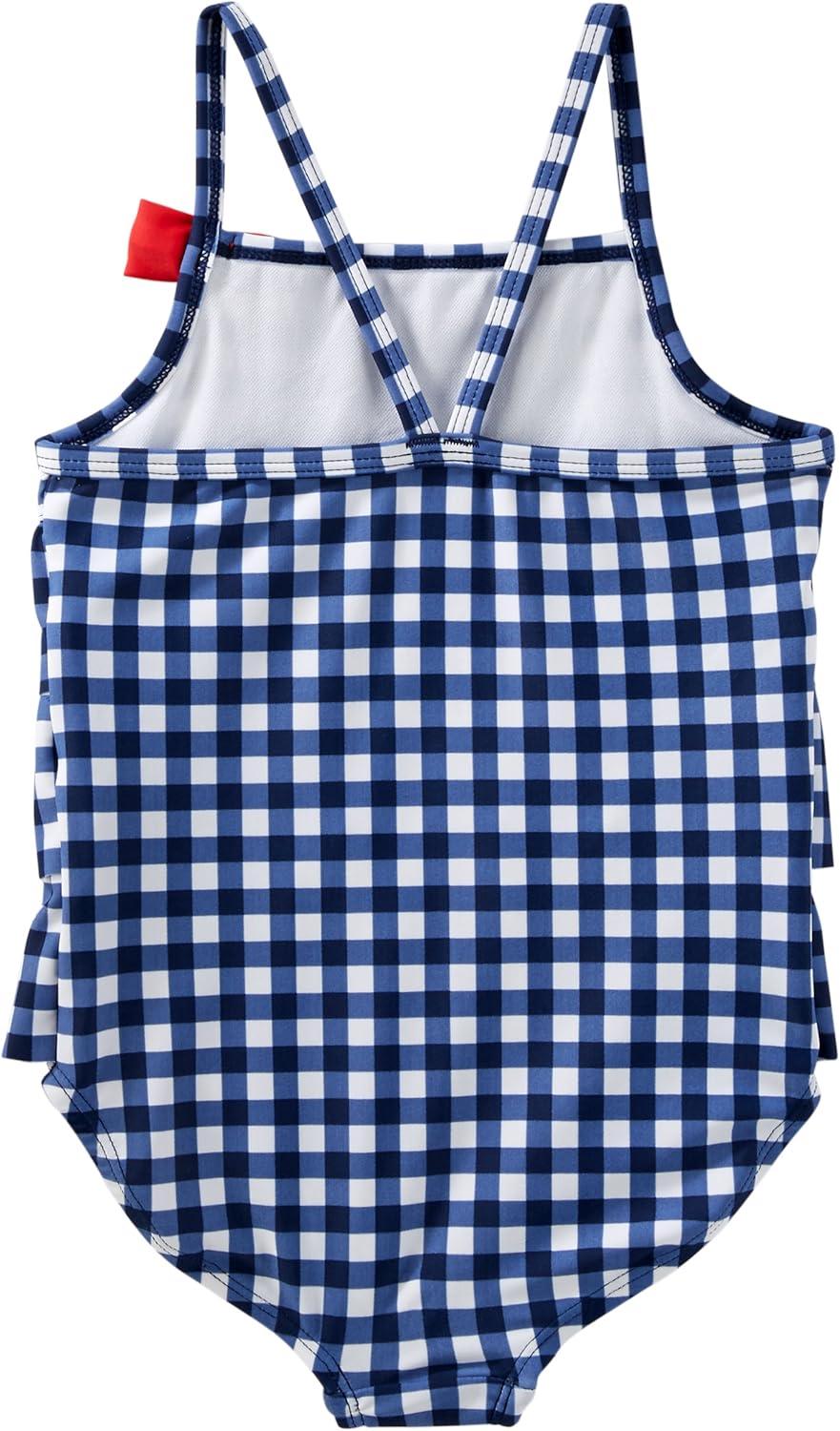 imageOshKosh BGosh Girls OnePiece SwimsuitNavy Gingham