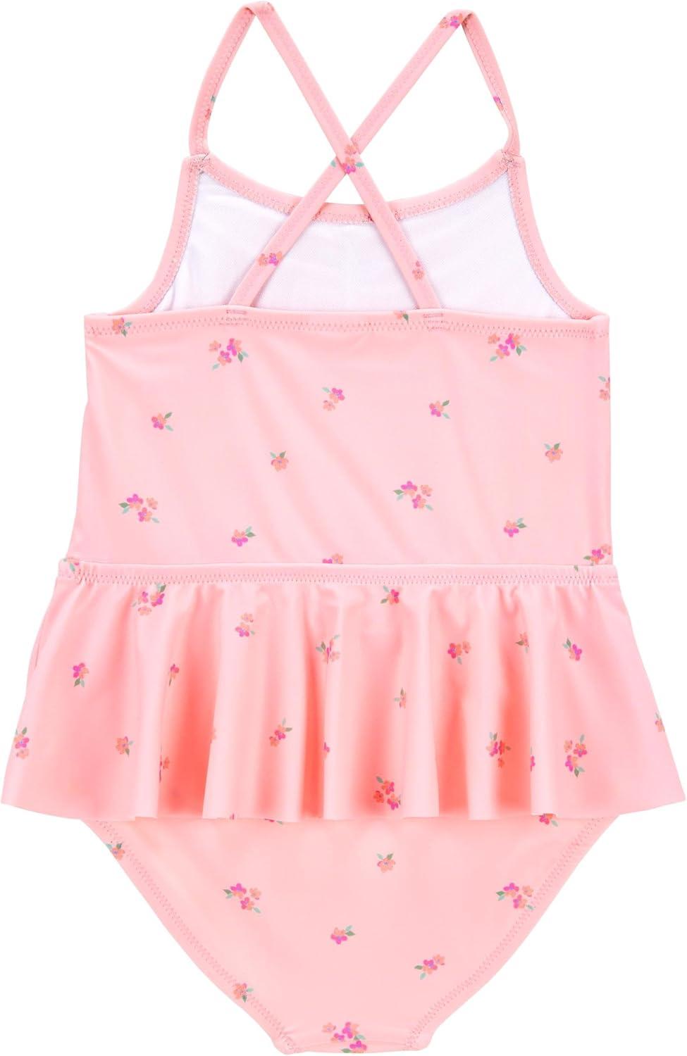 imageOshKosh BGosh Girls OnePiece SwimsuitPink Floral Print