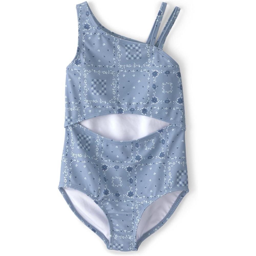 imageOshKosh BGosh Girls OnePiece SwimsuitBlueWhite Bandana