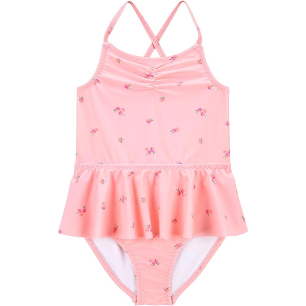 imageOshKosh BGosh Girls OnePiece SwimsuitPink Floral Print