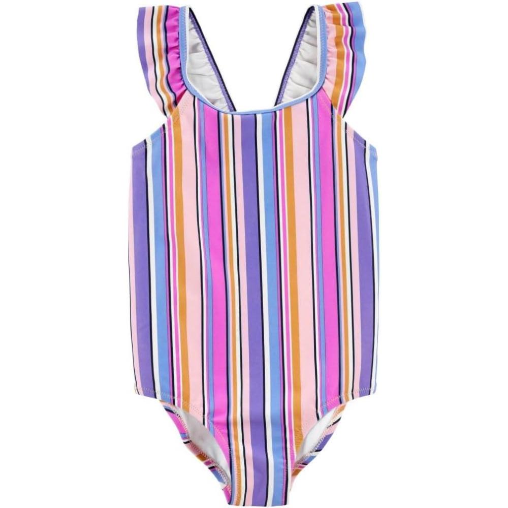 imageOshKosh BGosh Girls OnePiece SwimsuitPink Stripe