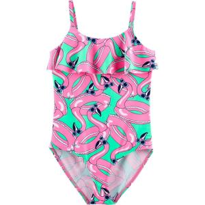 OshKosh B’Gosh Girls One-Piece Swimsuit(Flamingo Floatie)