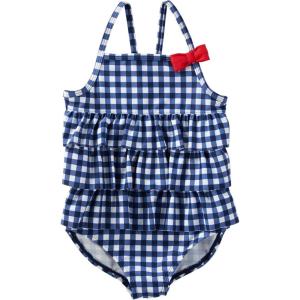 OshKosh B’Gosh Girls One-Piece Swimsuit(Navy Gingham)