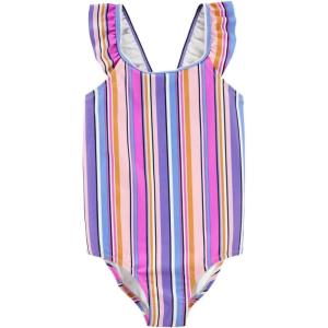 OshKosh B’Gosh Girls One-Piece Swimsuit(Pink Stripe)