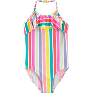 OshKosh B’Gosh Girls One-Piece Swimsuit(Rainbow Stripe)