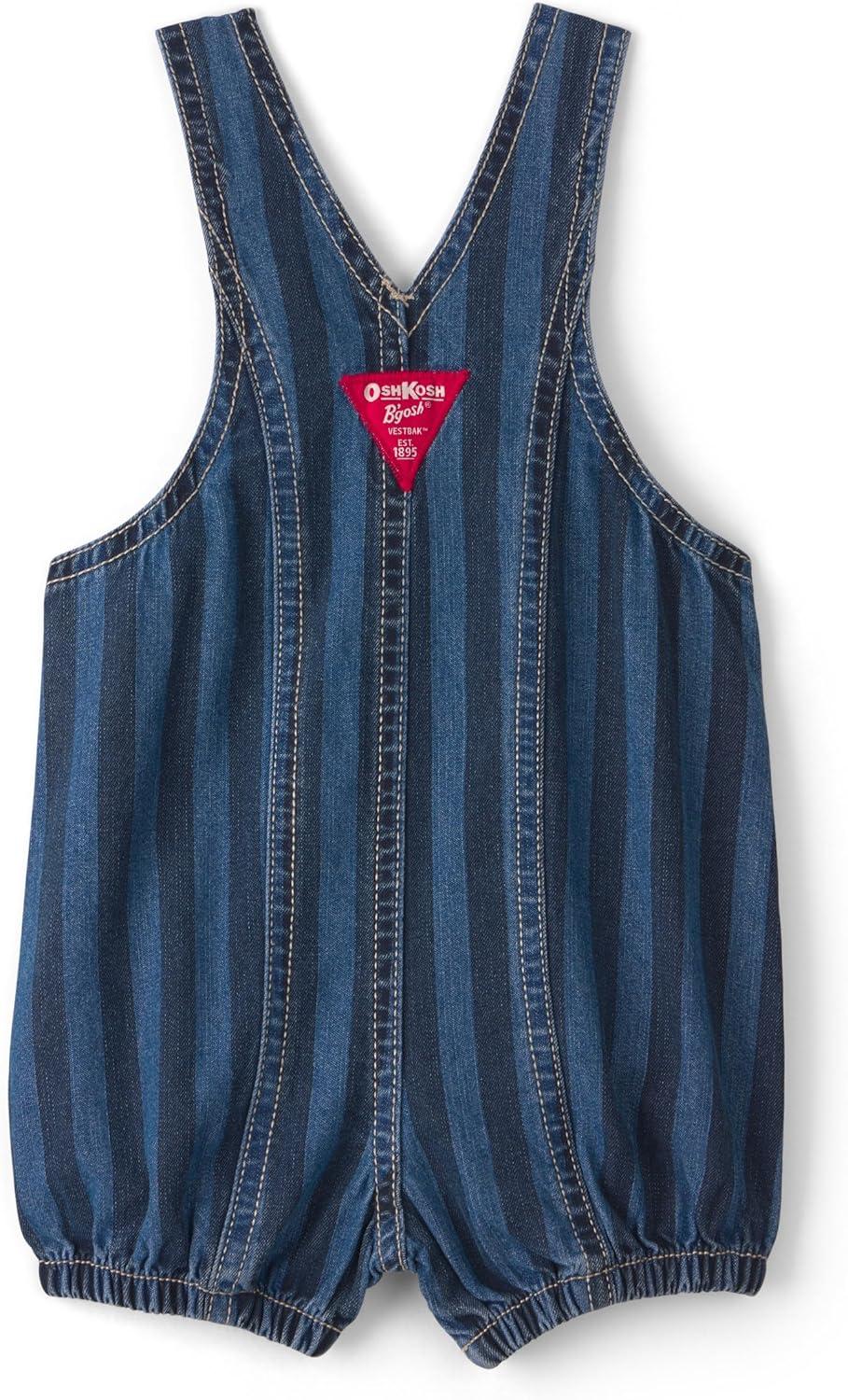imageOSHKOSH BGOSH babyboys Worlds Best OverallsBlue Striped