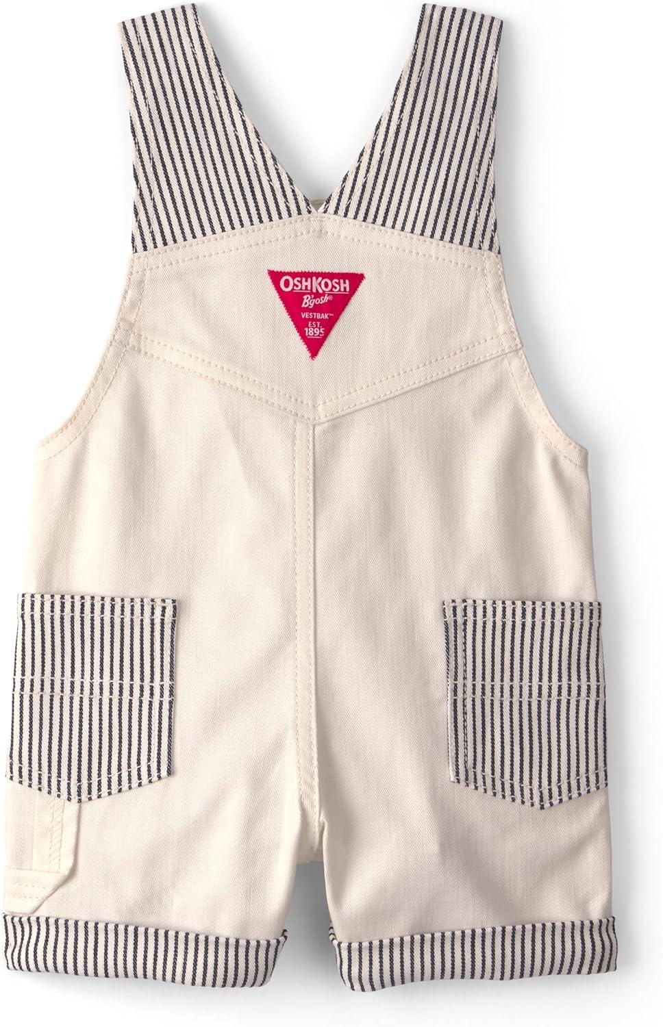 imageOSHKOSH BGOSH babyboys Worlds Best OverallsSolid White