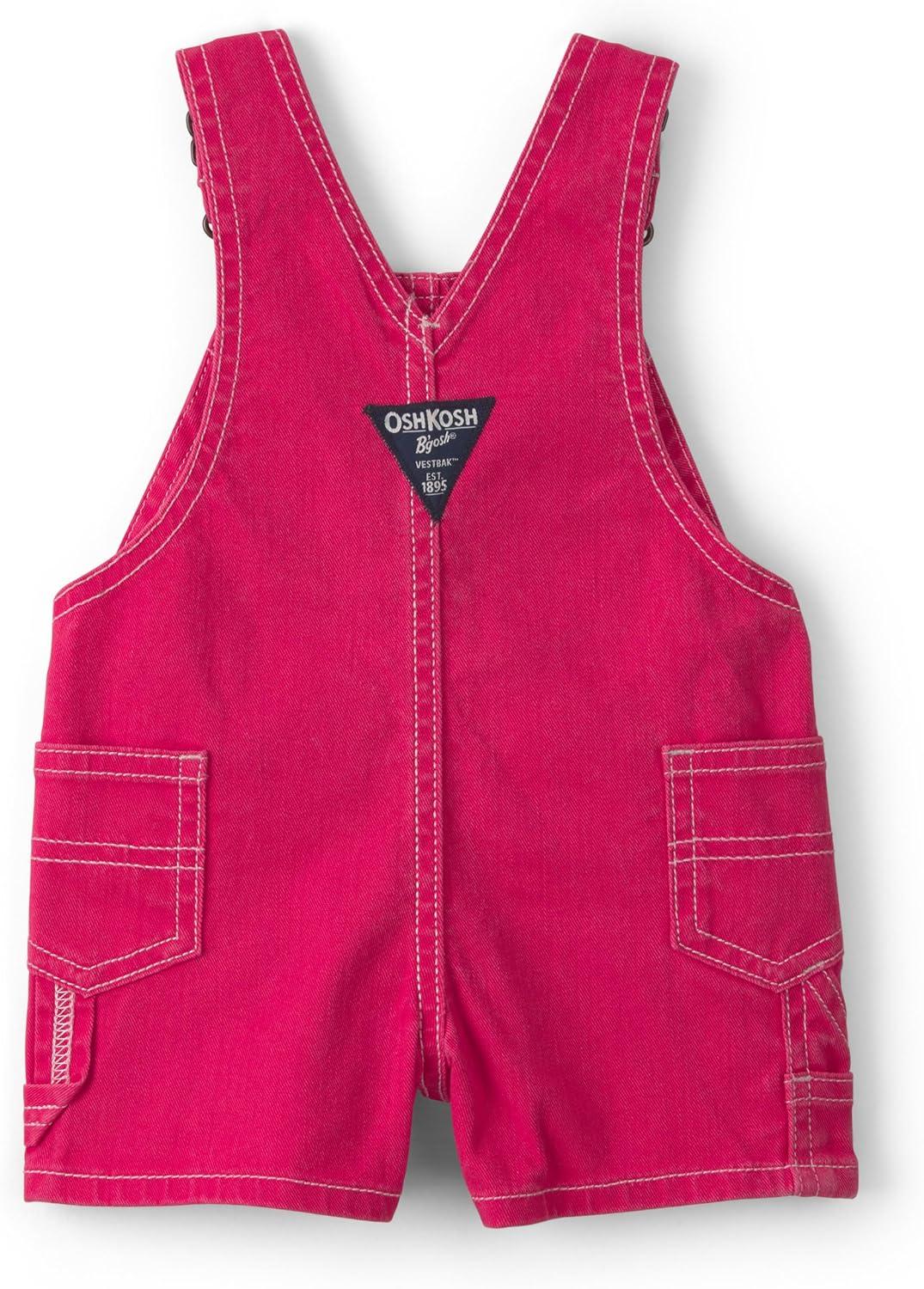 imageOSHKOSH BGOSH babyboys Worlds Best OverallsWashed Red
