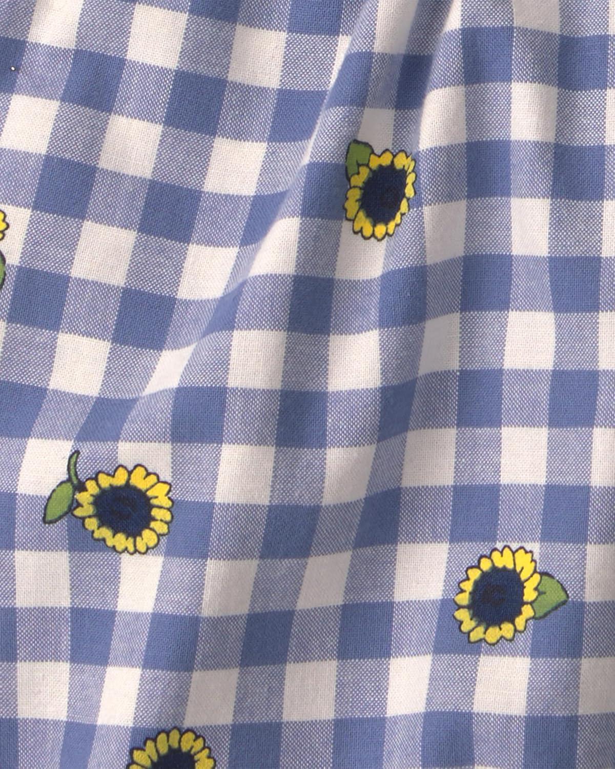 imageOSHKOSH BGOSH babygirls Worlds Best OverallsBlueWhite Gingham