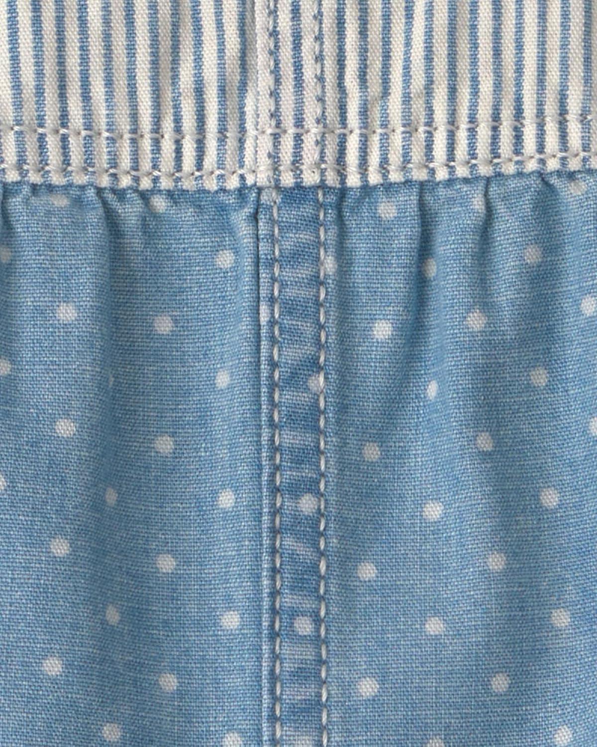 imageOSHKOSH BGOSH babygirls Worlds Best OverallsMultipattern Blue