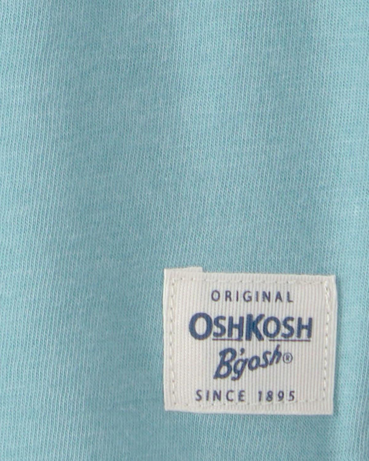 imageOshKosh BGosh Boy Short Sleeve Henley Turquoise 4T