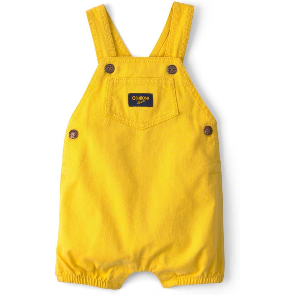 imageOSHKOSH BGOSH babyboys Worlds Best OverallsSolid Yellow