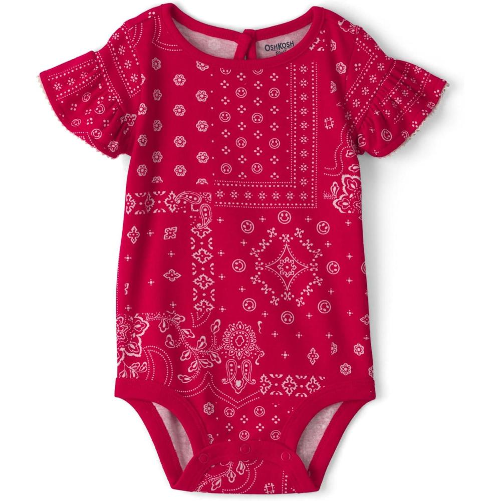 imageOshKosh Bgosh Girl ShortSleeve Bodysuit Multi 3M