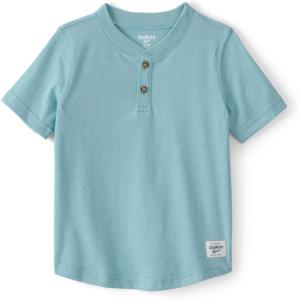 OshKosh B’Gosh Boy Short Sleeve Henley, Turquoise, 4T