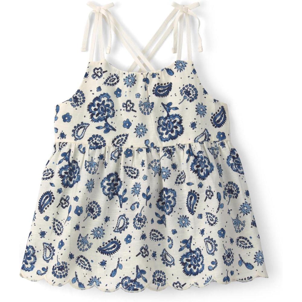imageOshKosh BGosh BabyGirls Sleeveless Fashion TopBlueWhite Paisley