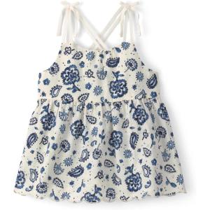 OshKosh B’Gosh Baby-Girls Sleeveless Fashion Top(Blue/White Paisley)