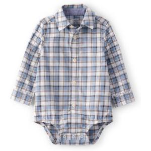 OSHKOSH B’GOSH Baby Boys’ Buttonfront Bodysuit(Blue Plaid)