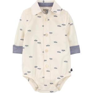 OSHKOSH B’GOSH Baby Boys’ Buttonfront Bodysuit(White Truck Print)