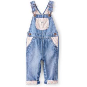 Oshkosh Girls World’s Best Overalls(Floral Light Denim)