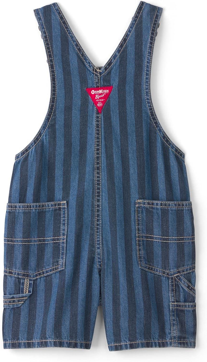 imageOSHKOSH BGOSH Baby Boys Worlds Best OverallsBlue Striped