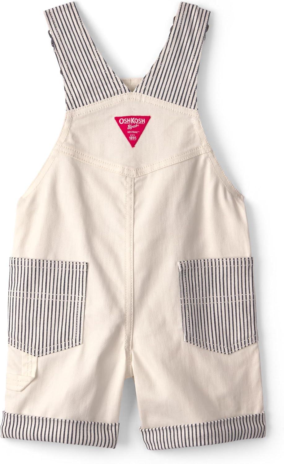 imageOSHKOSH BGOSH Baby Boys Worlds Best OverallsSolid White