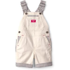 OSHKOSH B’GOSH Baby Boys World’s Best Overalls(Solid White)
