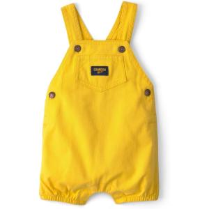 OSHKOSH B’GOSH Baby Boys World’s Best Overalls(Solid Yellow)