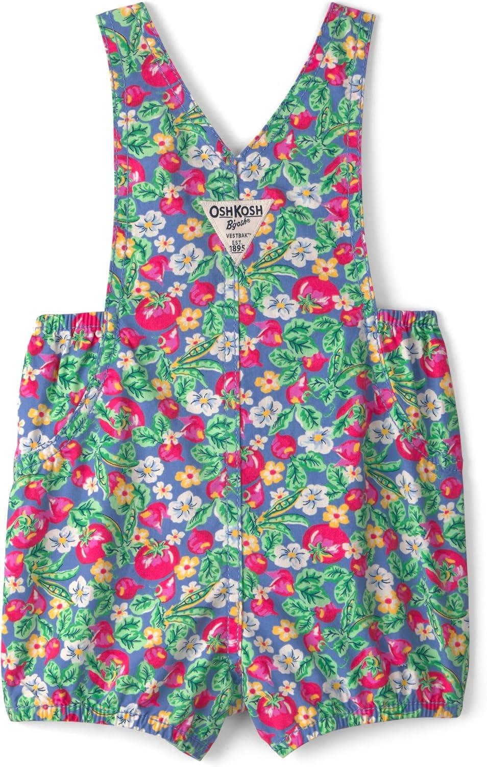 imageOshkosh Girls Worlds Best OverallsMulticolor Floral