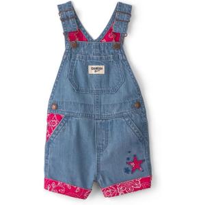 Oshkosh Girls World’s Best Overalls(Blue/Red Paisley)