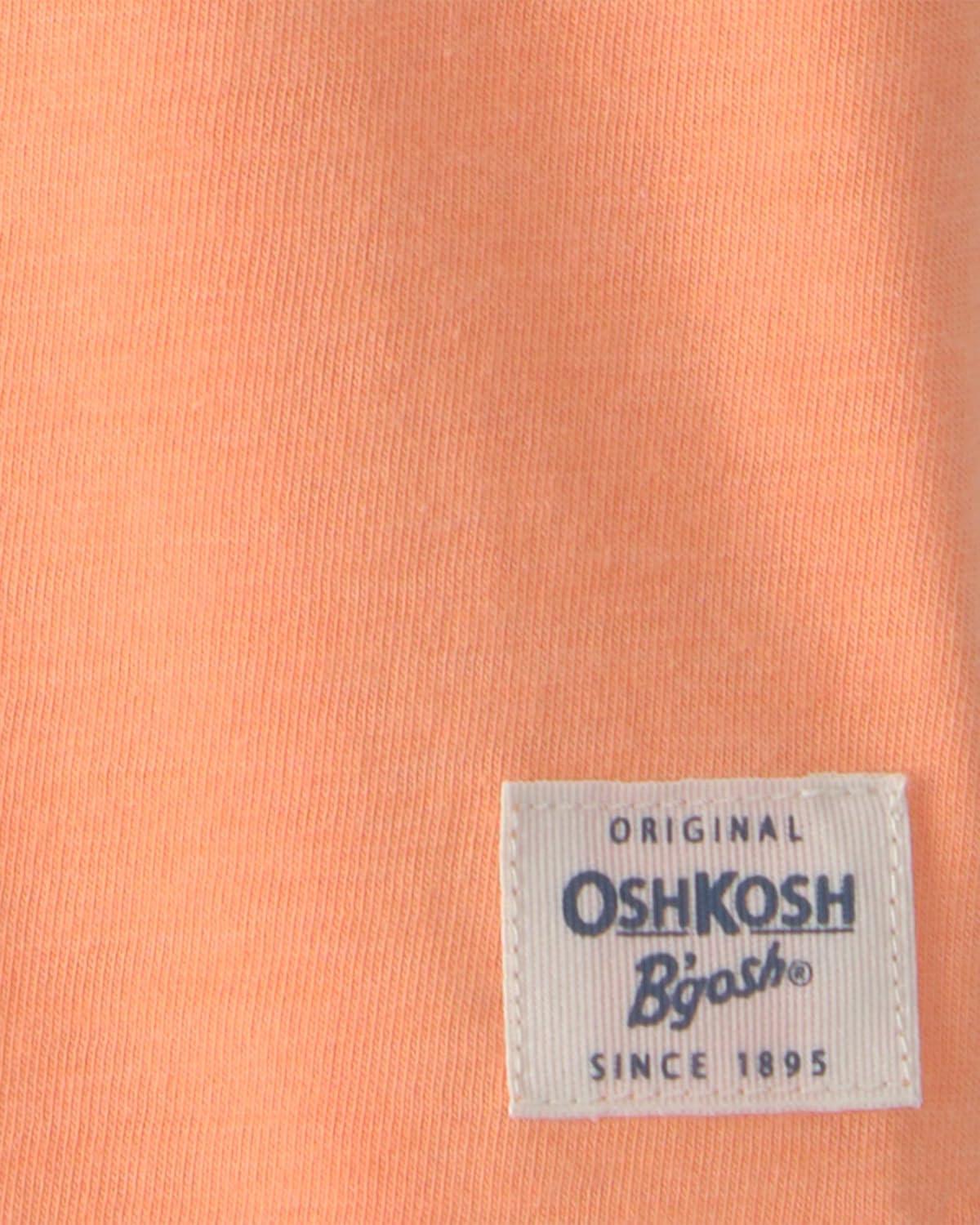 imageOSHKOSH BGOSH Boys Short Sleeve HenleySolid Orange