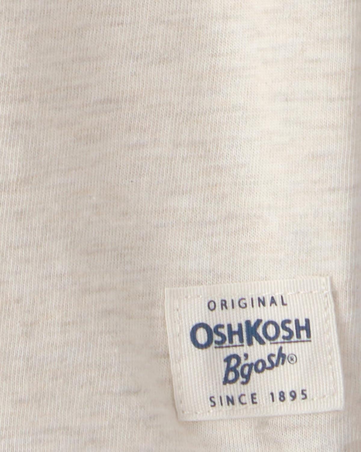 imageOSHKOSH BGOSH Boys Short Sleeve HenleySolid White