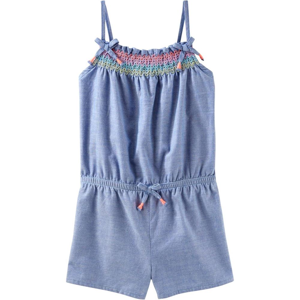 imageOSHKOSH BGOSH girls Sleeveless RomperChambray